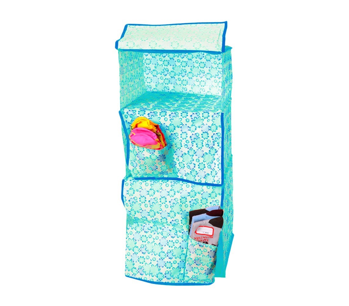748225 Organisateur de vêtements à suspendre 3 tablettes 68 x 30 x 30cm