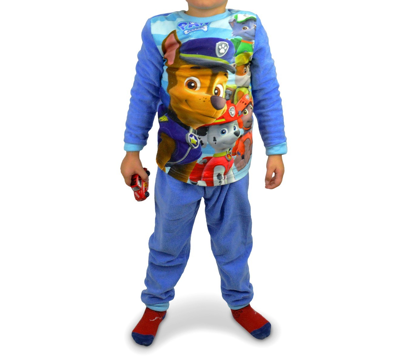 897018 Pyjama enfant imprimé Paw Patrol en polaire chaude de 3 à 6 ans
