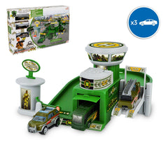 103624 Playset quartier général militaire garage avec 3 auto et des accessoires