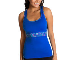 BU1019 Débardeur de sport stretch mod. Motivation avec bande de soutien poitrine
