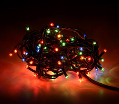 013447 Guirlande lumineuse de Noël 100 ampoules multicolores 8 jeux lumineux 6 m