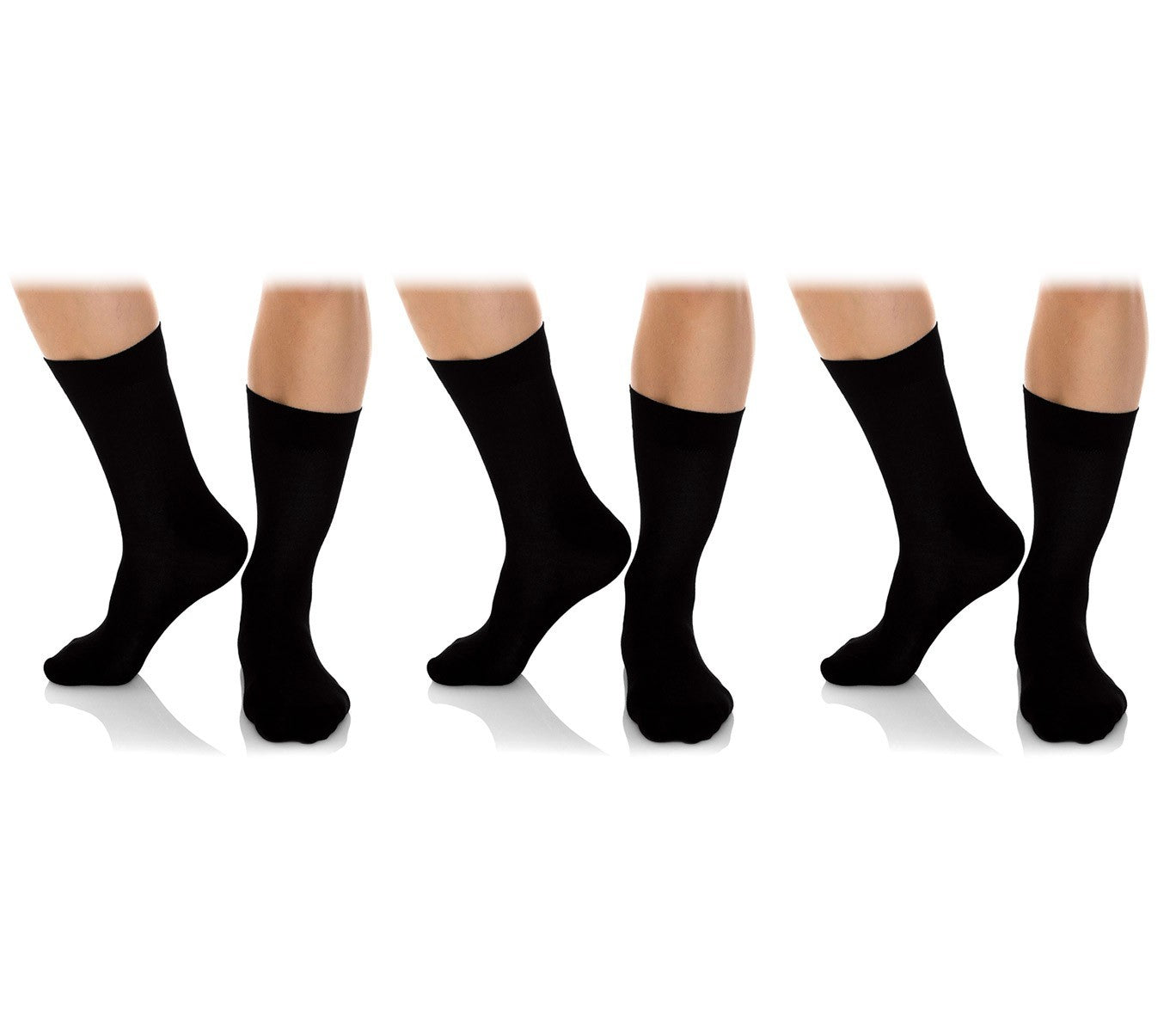 N826 Pack de 6 ou 12 paires de chaussettes noires courtes hommes en coton chaud