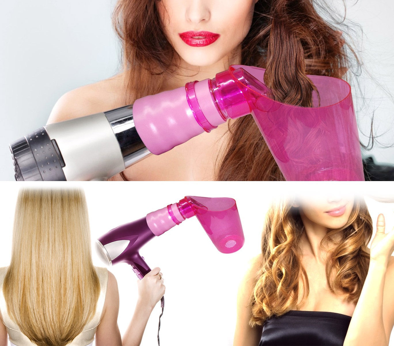 MWS3376 Set bec diffuseur cheveux ondulés + brosse de lissage électrique