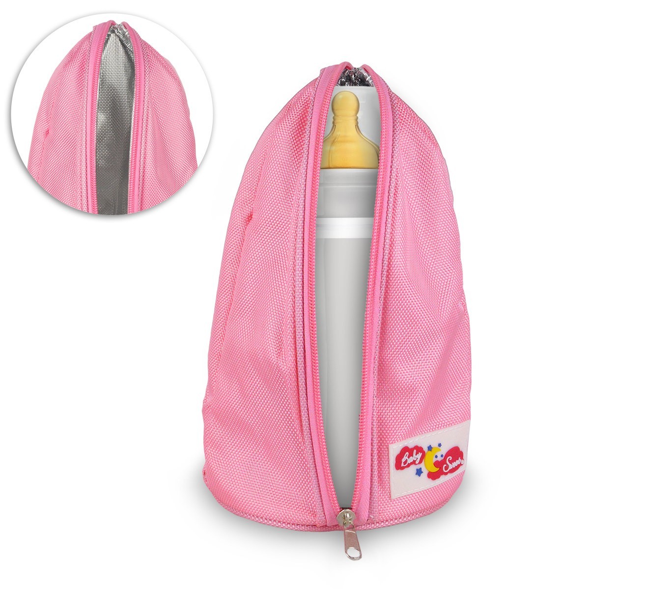 270028 Grand porte-biberon isotherme 28x14cm avec poche sur le dos et sangle