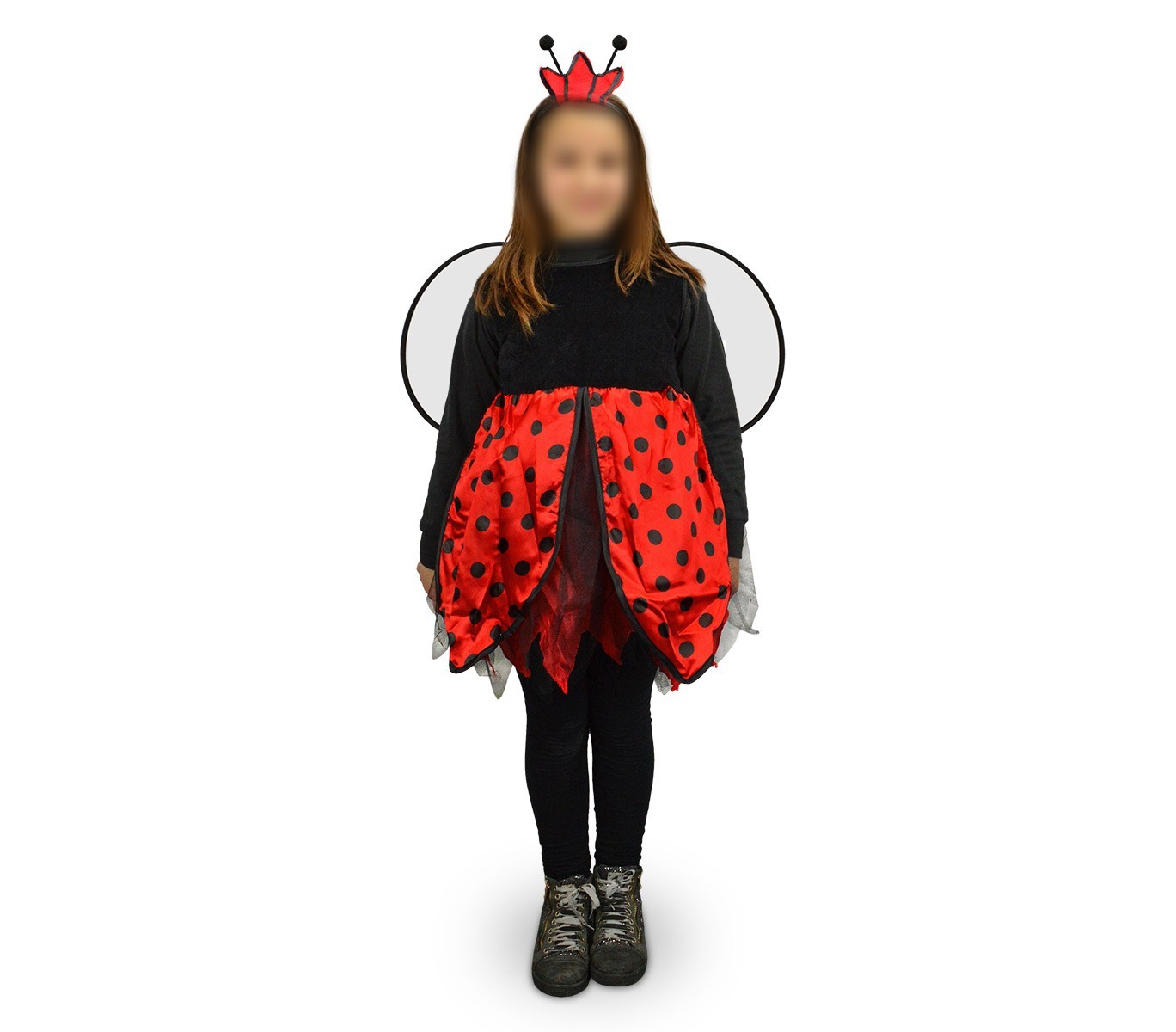 619427 Costume de Carnaval déguisement de Coccinelle pour fille de 3 à 12 ans
