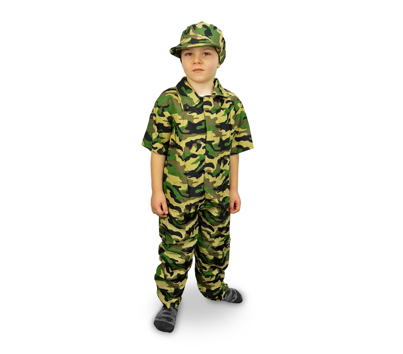 619397 Costume de Carnaval déguisement Militaire pour enfant de 3 à 12 ans