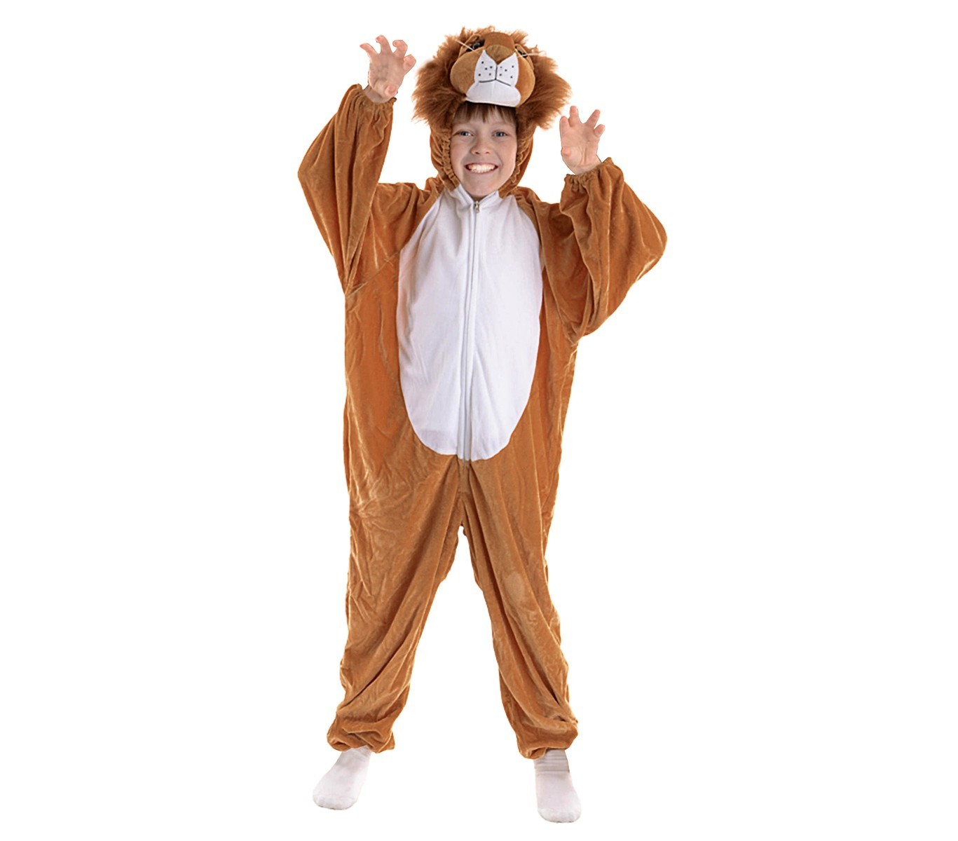 227691 Costume de Carnaval combinaison à zip Bébé Lion pour enfant de 1 à 4 ans