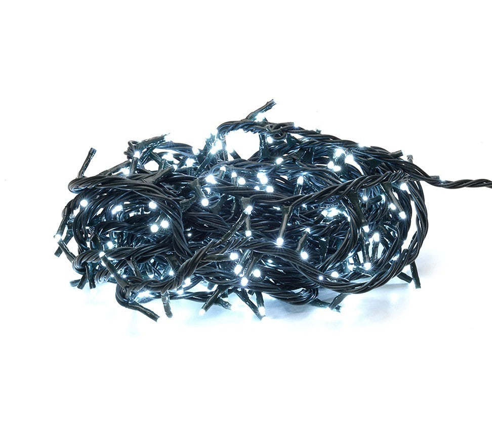 498923 Mini-lumières de Noël blanches 180 LED 8 jeux de lumières 9,16 m