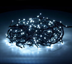 498923 Mini-lumières de Noël blanches 180 LED 8 jeux de lumières 9,16 m
