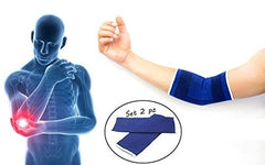 Bande coude / coudiére x2 pour douleur / blessures - bleu