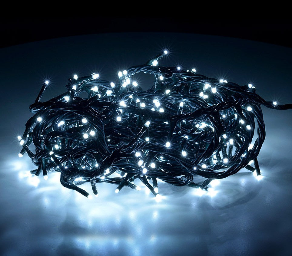 499616 Mini-lumières de Noël blanches 240 LED 8 jeux de lumières 11,56 m