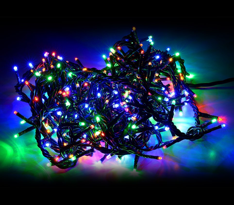 499623 Mini-lumières de Noël multicolores 240 LED 8 jeux de lumières 11,56 m