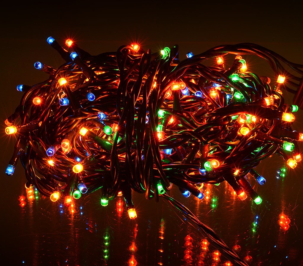 013546 Lumières de Noël MULTICOLORES 240 ampoules 8 jeux de lumières 11,56 m