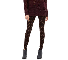 804 Set 3 leggings à pois femmes ass. Heather eff thermique intérieur peluche
