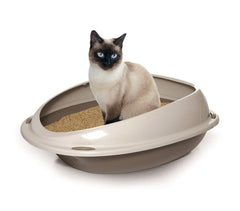 10533 Litière ouverte pour chats SHUTTLE à bords relevés anti-projections 57 cm