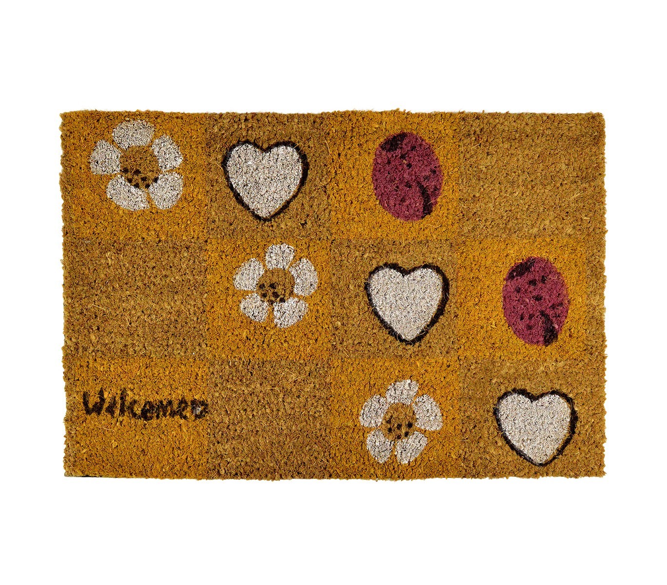 122143 Paillasson antidérapant en fibres de coco 40 x 60 cm mod. FUNNY
