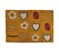 122143 Paillasson antidérapant en fibres de coco 40 x 60 cm mod. FUNNY