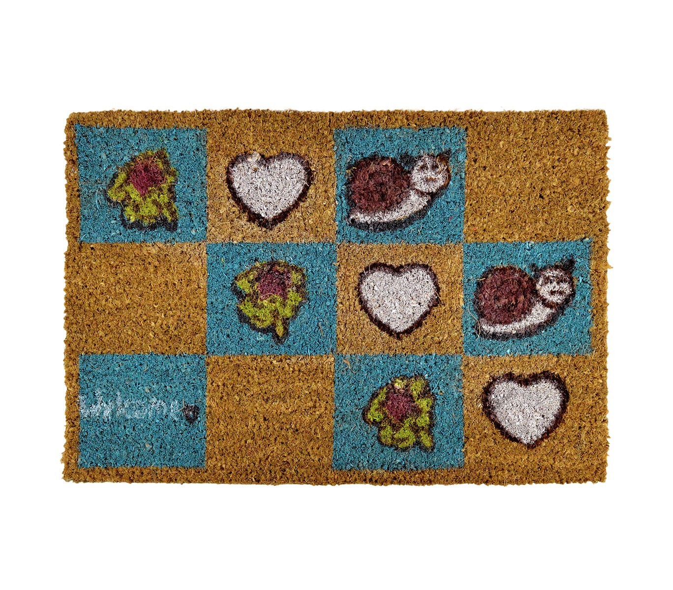 122143 Paillasson antidérapant en fibres de coco 40 x 60 cm mod. FUNNY