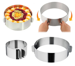 274088 Anneau à gâteau réglable de 16 À 30 cm -Moule à tarte en acier