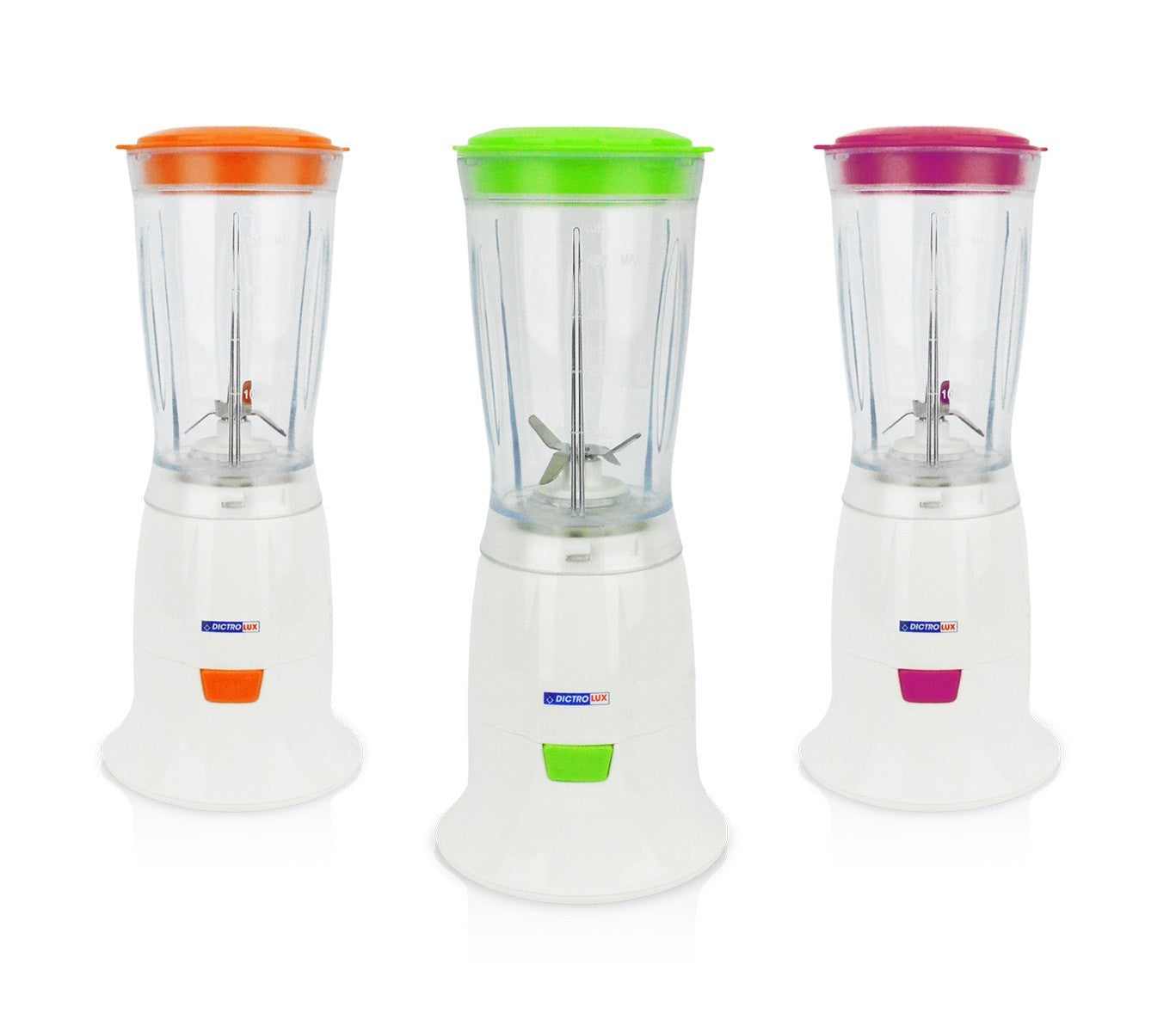892132 blender électrique DICTROLUX avec pichet de 400ml 200 watt en 3 couleurs