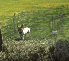 26477 Cage octogonale extérieur avec parasol pour les petits animaux