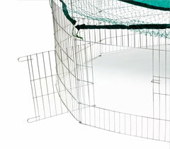 26477 Cage octogonale extérieur avec parasol pour les petits animaux