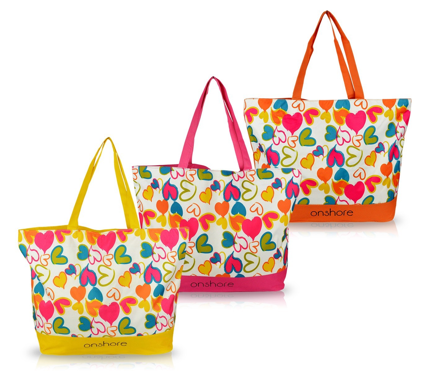 24554 -  Sac de plage Onshore - modèle Emotion - Imprimé Coeur