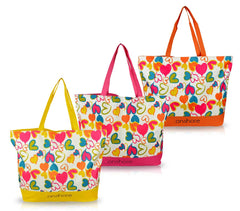 24554 -  Sac de plage Onshore - modèle Emotion - Imprimé Coeur