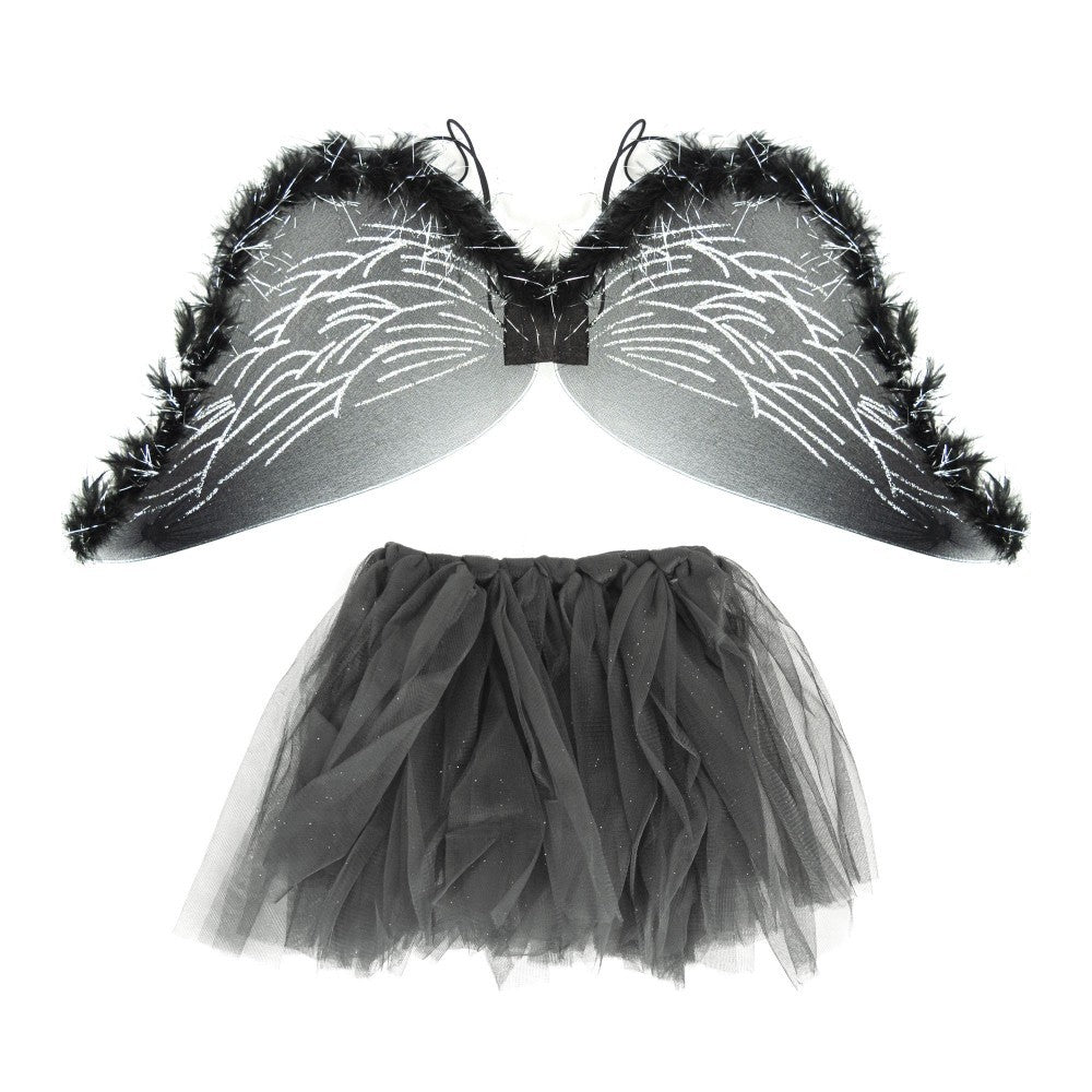 441020 Déguisement de carnaval ANGE NOIR taille unique 2 pièces