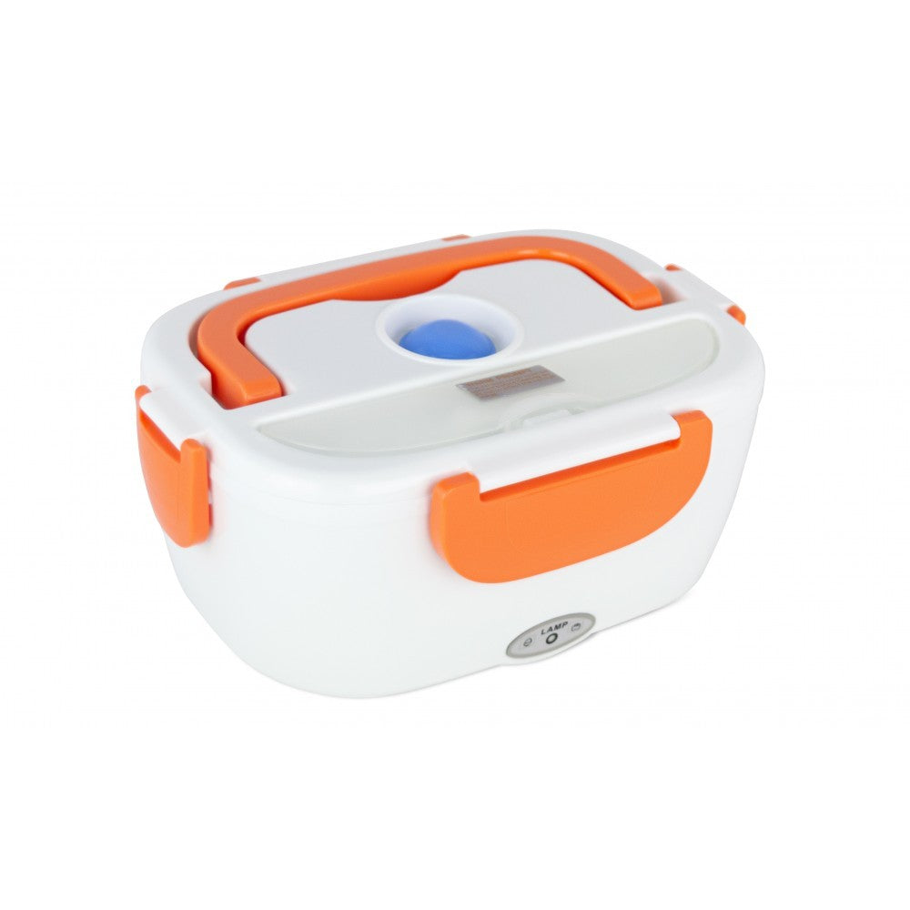 Boîte repas électrique 40 W avec 2 compartiments internes et cuillère 24x17x10cm