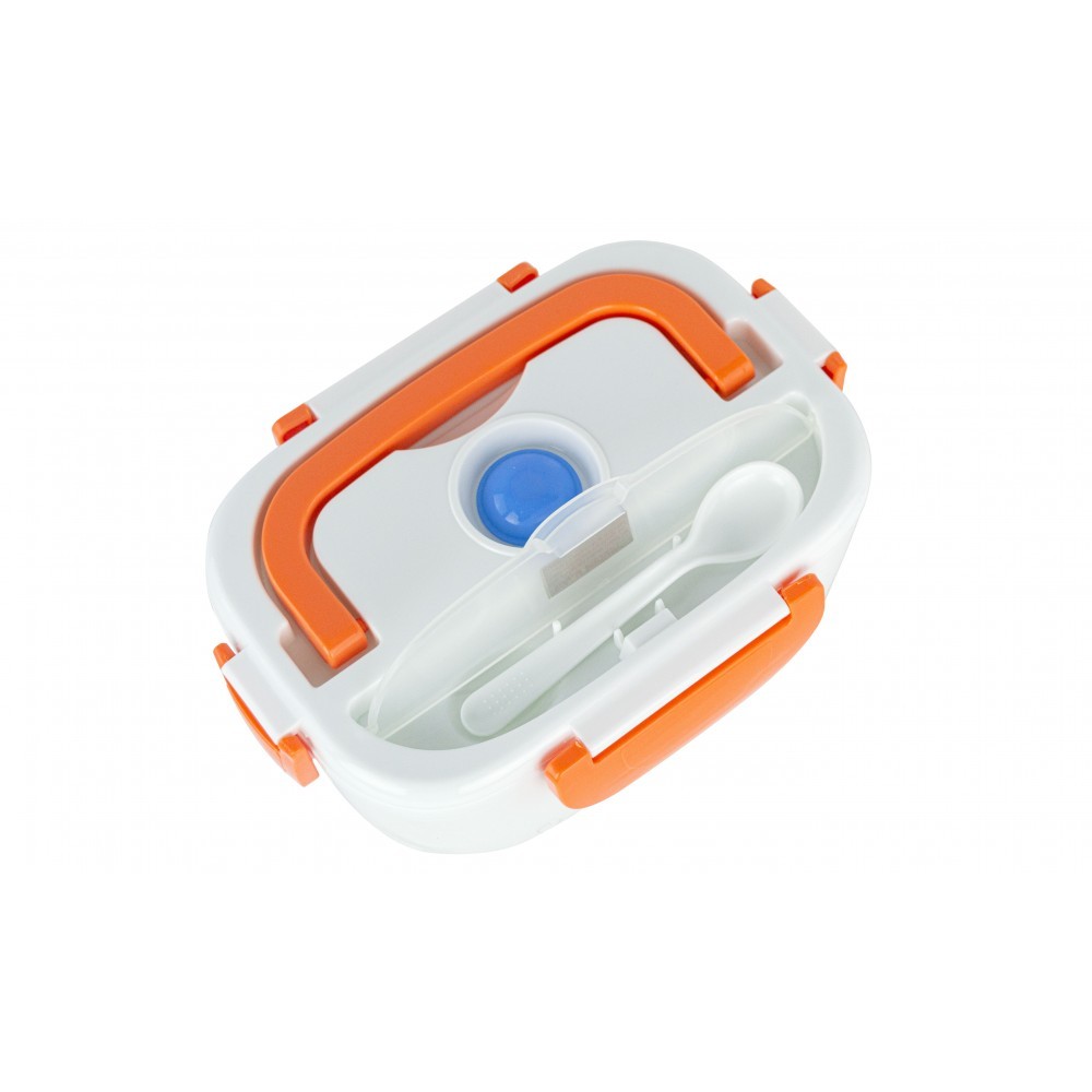 Boîte repas électrique 40 W avec 2 compartiments internes et cuillère 24x17x10cm
