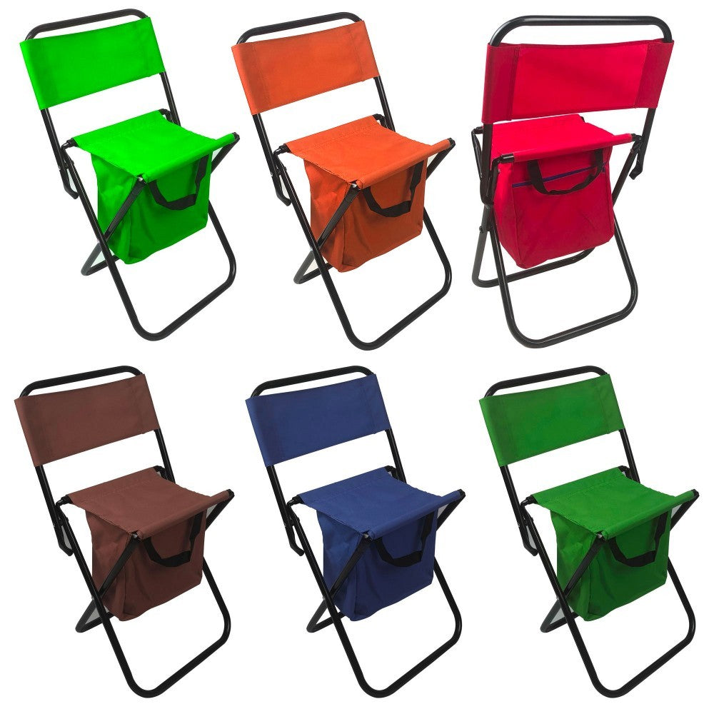 031199 EVERTOP Chaise pliante avec poche inférieure  pour la mer ou la montagne