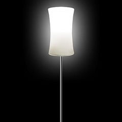Lampadaire avec abat-jour en verre- LIFETIME- 146x19,5 cm inclus ampoule 9 Watts
