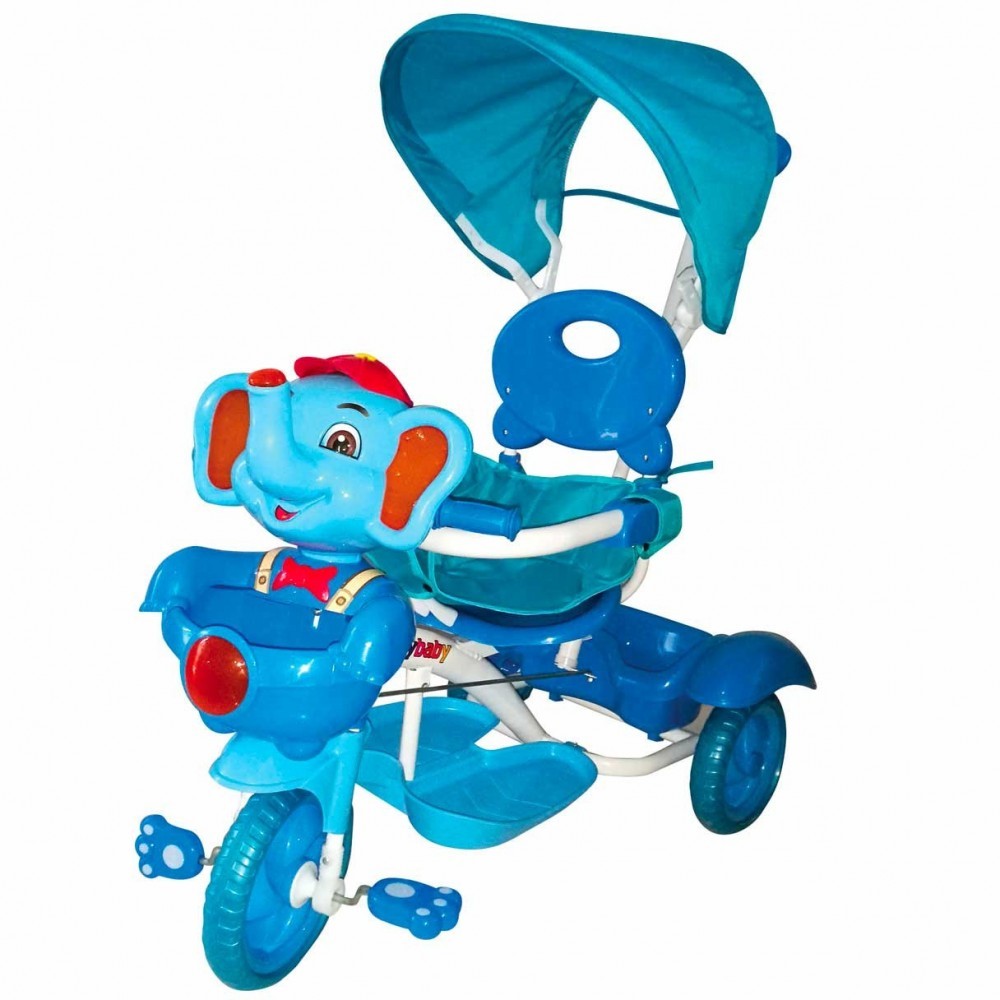GVC-520 ELEPHANT tricycle à pousser enfant avec pédale sons lumières et capote