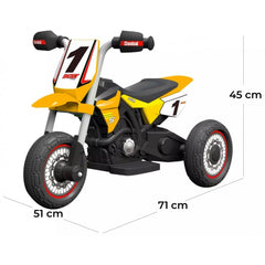 GVC-5478 MOTO ENDURO 3 roues 6V pour enfants avec phares et sons