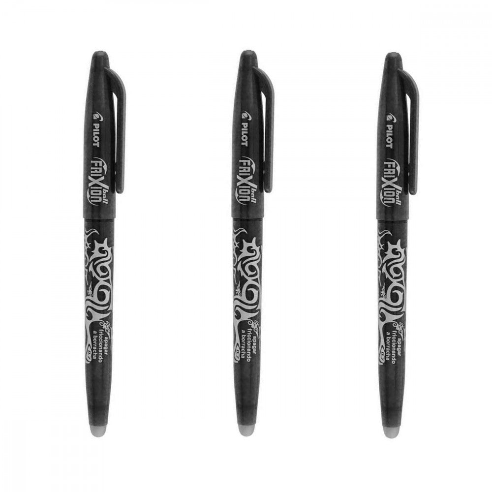 Paquet de 6 stylos Pilot Frixion Clicker 07 effaçable et rechargeable