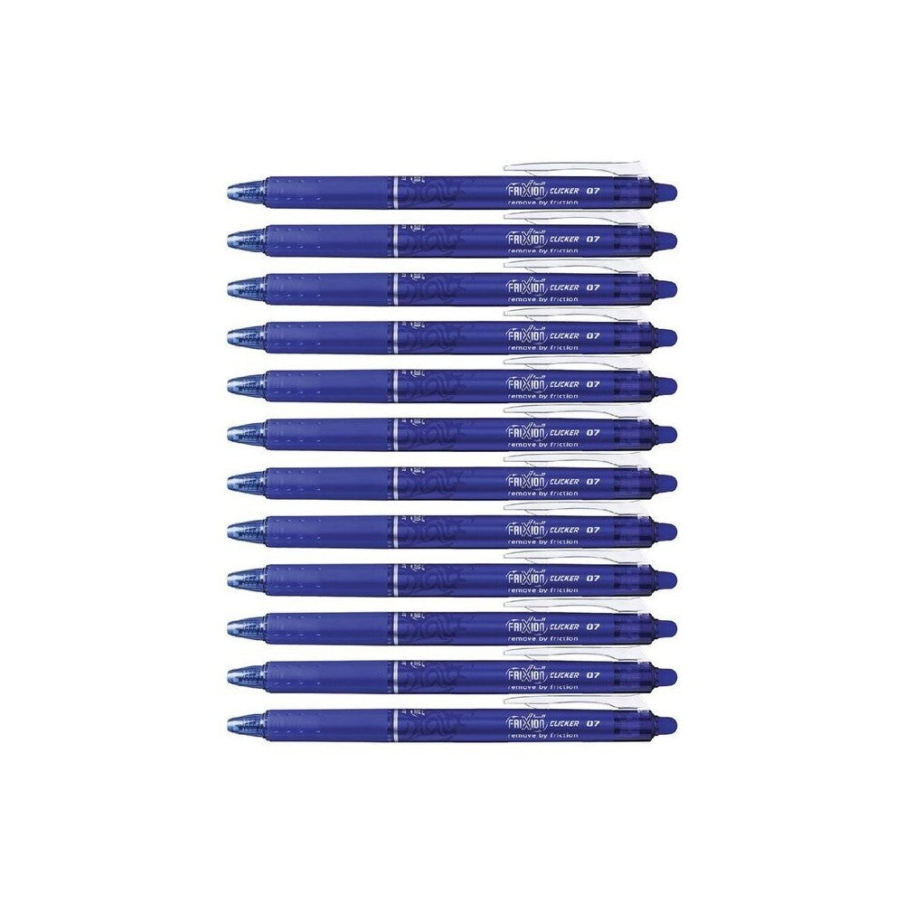 Pack de 3 stylos Pilot Frixion Clicker 07 effaçable et rechargeable