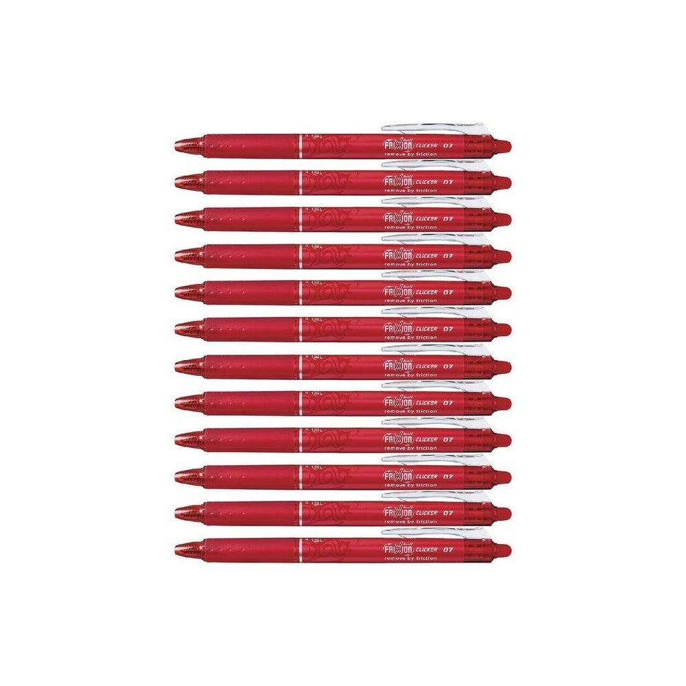 Pack de 3 stylos Pilot Frixion Clicker 07 effaçable et rechargeable