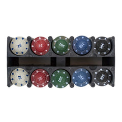 Set de 200 jetons de couleur dans un puces spéciales de conteneurs Texas Hold Em