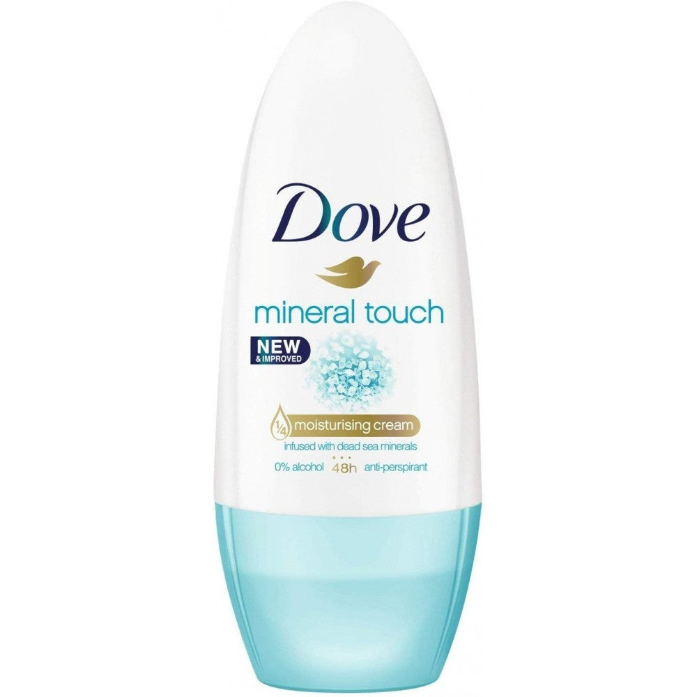 Déodorant minéral Dove Touch Roll-on 50 ml minéraux de la mer Morte