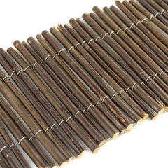 502495 Clôture d'ombrage décorative 200x15cm courte couleur foncée