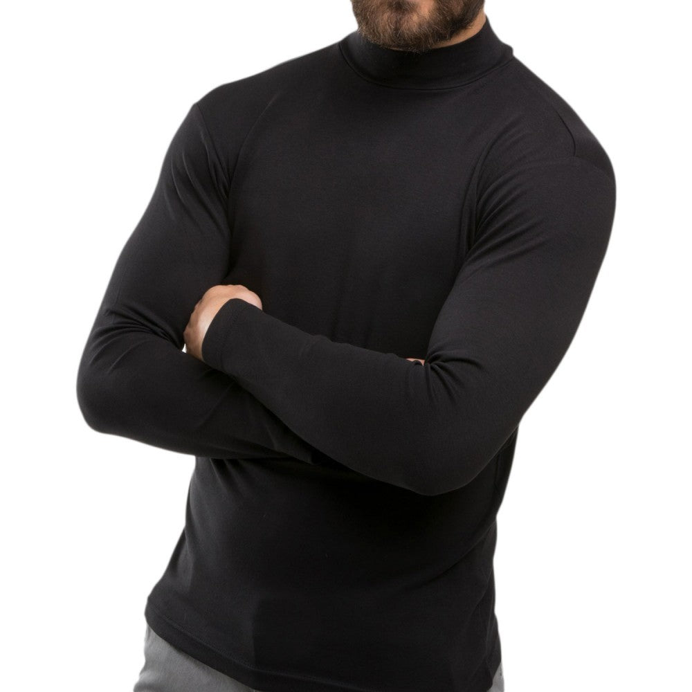 VKA28 Pack 5 sous-pulls homme avec intérieur polaire mod. Robert Demi col roulé