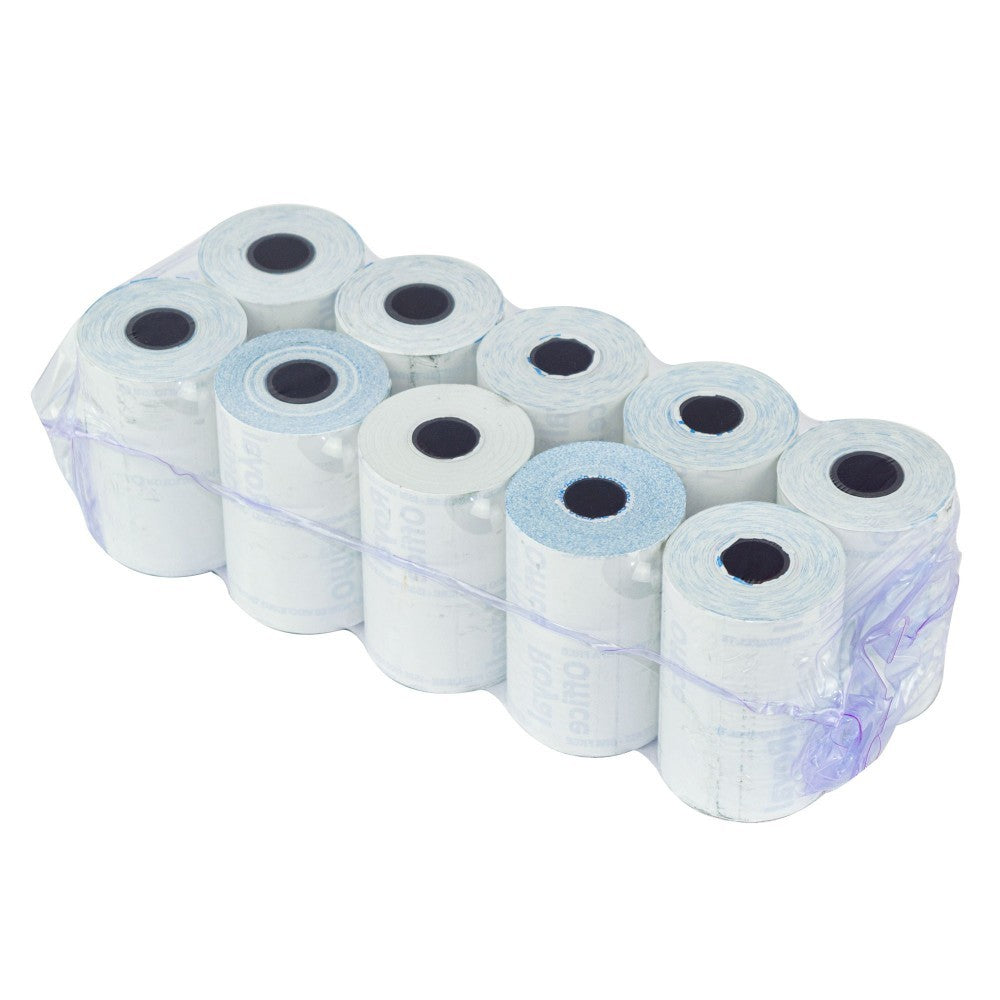 50 stylos et 500 rouleaux de papier thermique TPE 57mmx20mt trou 12 mm 55gr