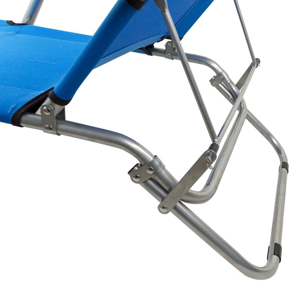 320389 Transat 2 en 1 inclinable et pliable Onshore textilène et métal