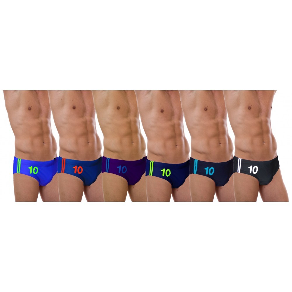 Slip de bain pour homme modèle Zehn pour piscine ou mer différentes couleurs