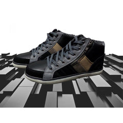 Chaussures homme mod. GRAPHITE  bout rond et zip latérale