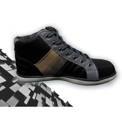 Chaussures homme mod. GRAPHITE  bout rond et zip latérale