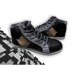 Chaussures homme mod. GRAPHITE  bout rond et zip latérale