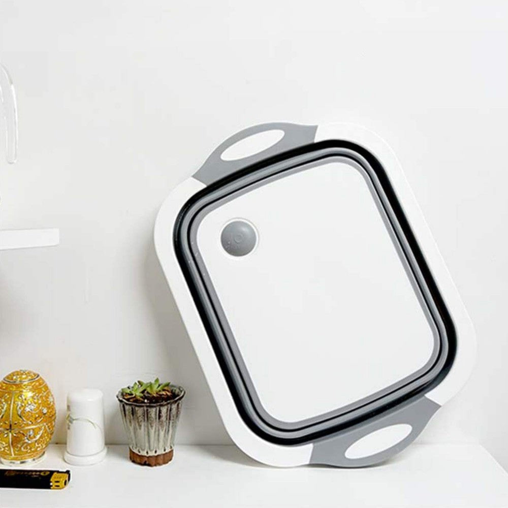 Magic Tray 2 en1 Panier pliant et planche à découper en polypropylène