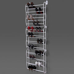 Étagère à chaussures murale et porte 36 paires gain d'espace ,facile à monter